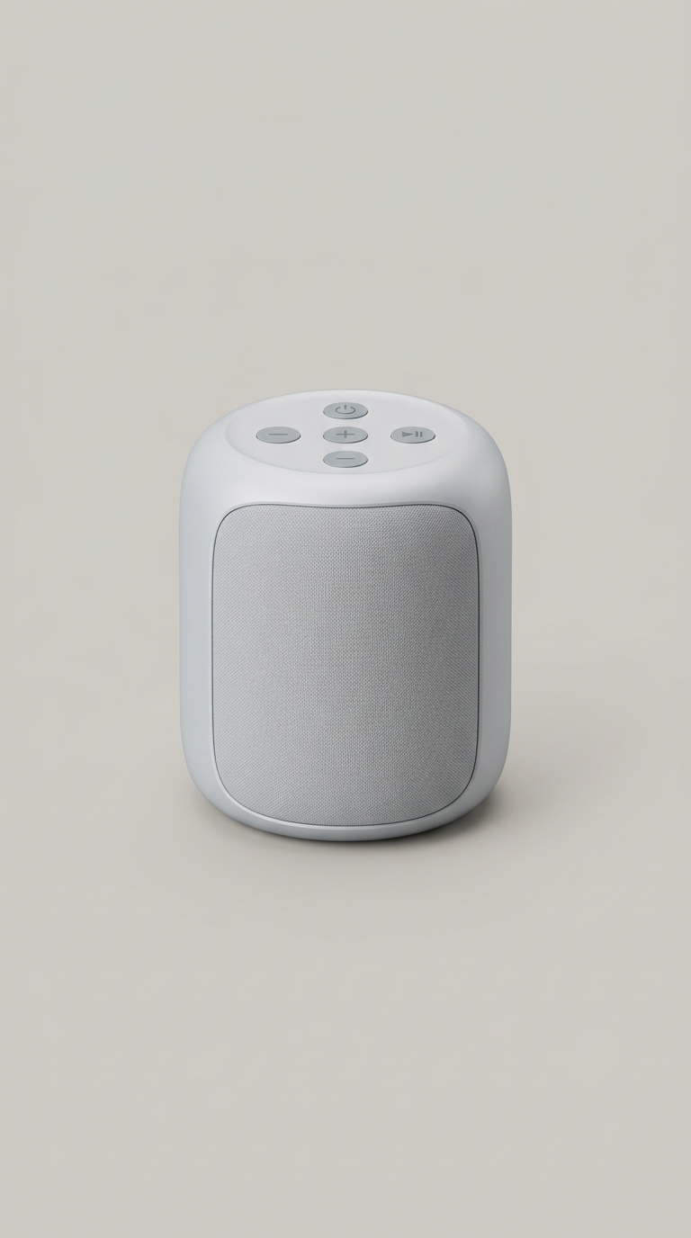 Compact monochrome wireless speaker