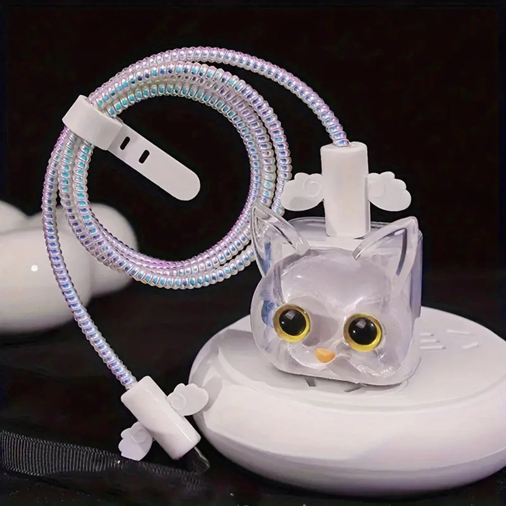 Cherry Flower 18W/20W Charger and Data Cable Protector Cover