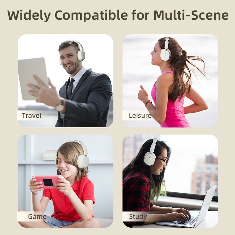 SY-T2 Wireless Bluetooth Noise Reduction Gaming Headphones with Microphone