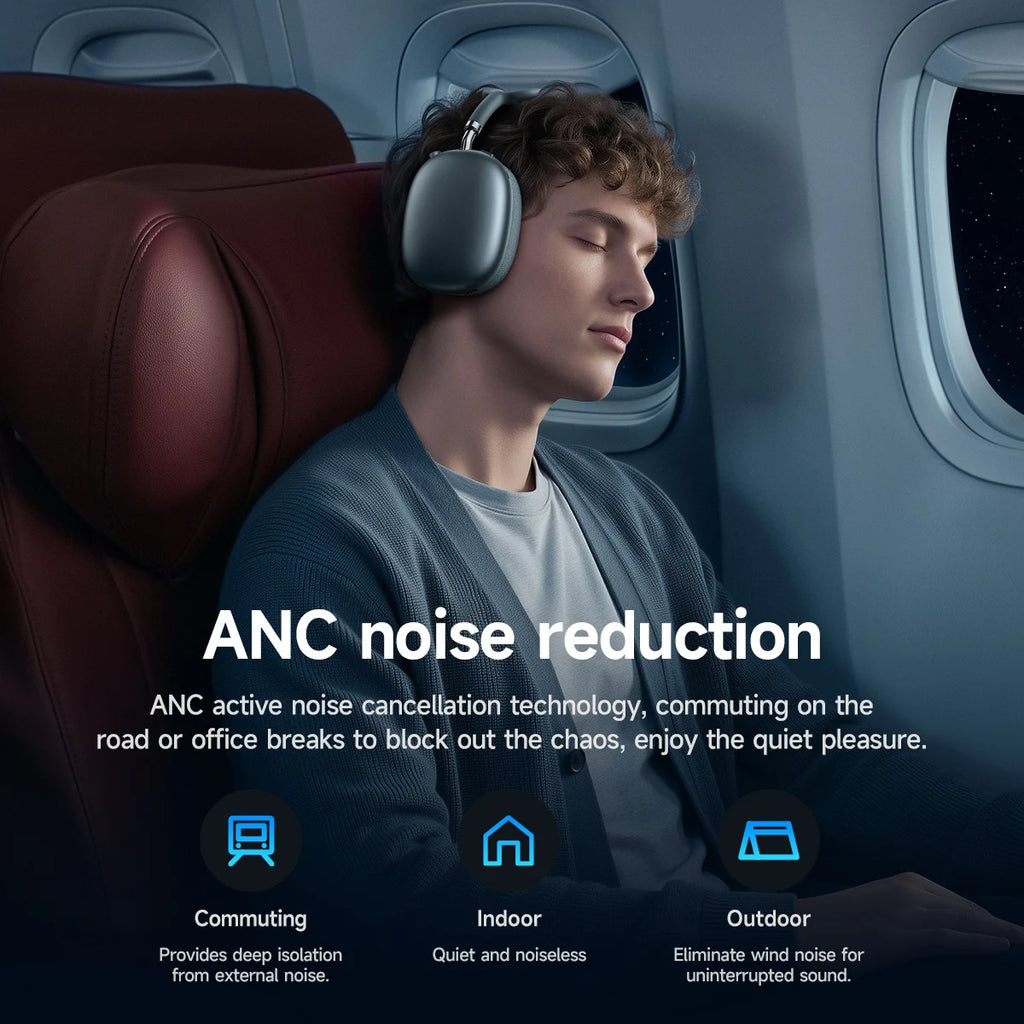 HOCO W65 Plus ANC Wireless Over-Ear Bluetooth Headphones