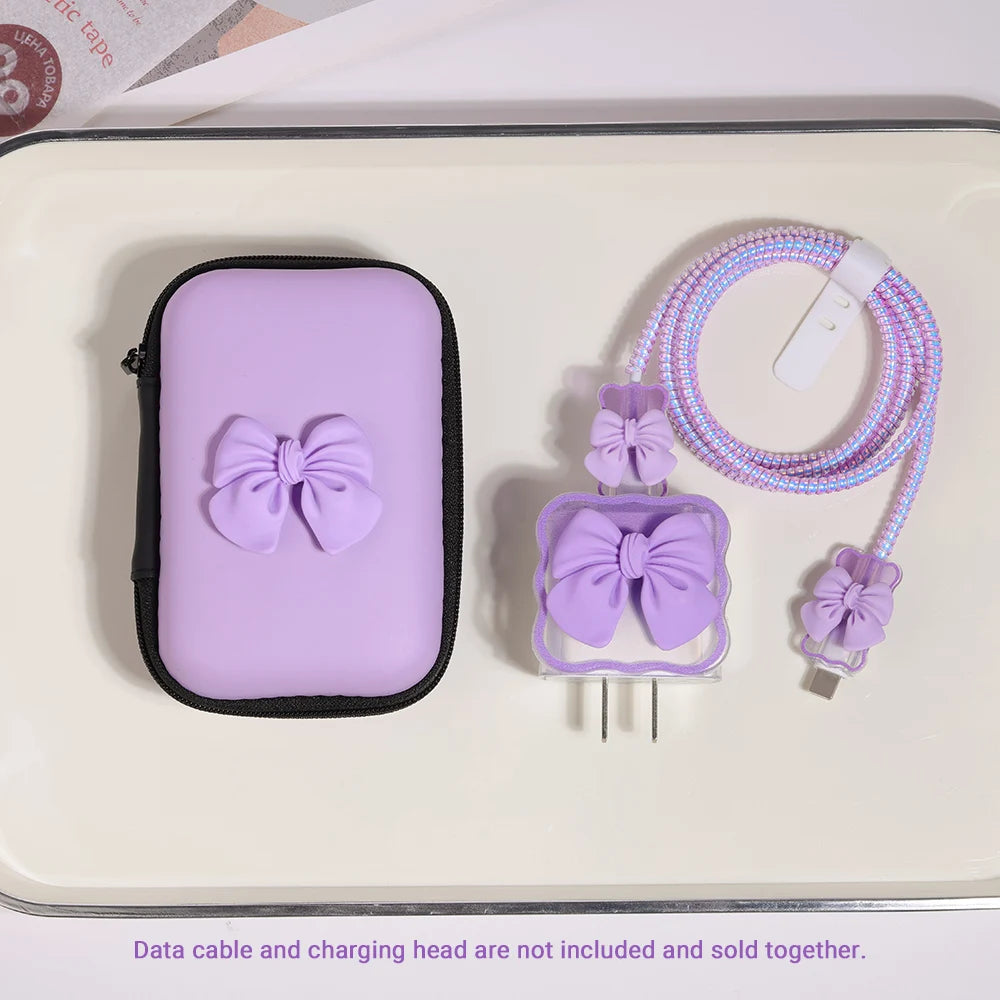Portable Cable Protector and Storage Bag for iPhone 18W/20W Chargers