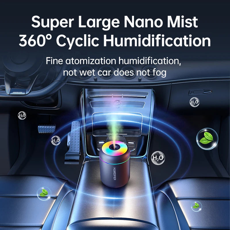 180ml Mini USB Electric Air Humidifier and Aroma Diffuser with Lights