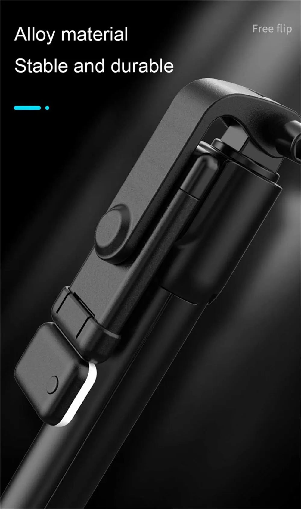 Bluetooth Selfie Stick Tripod with LED Fill Light and Remote