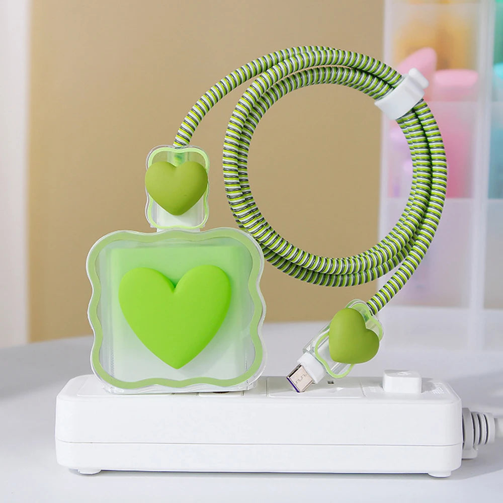 Cherry Flower 18W/20W Charger and Data Cable Protector Cover