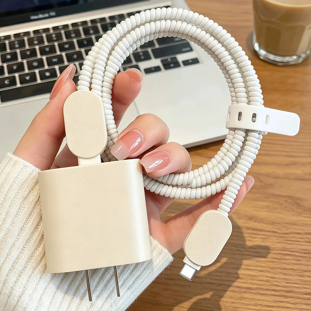 18W/20W Phone Charger Protector and Cable Winder for iPhone