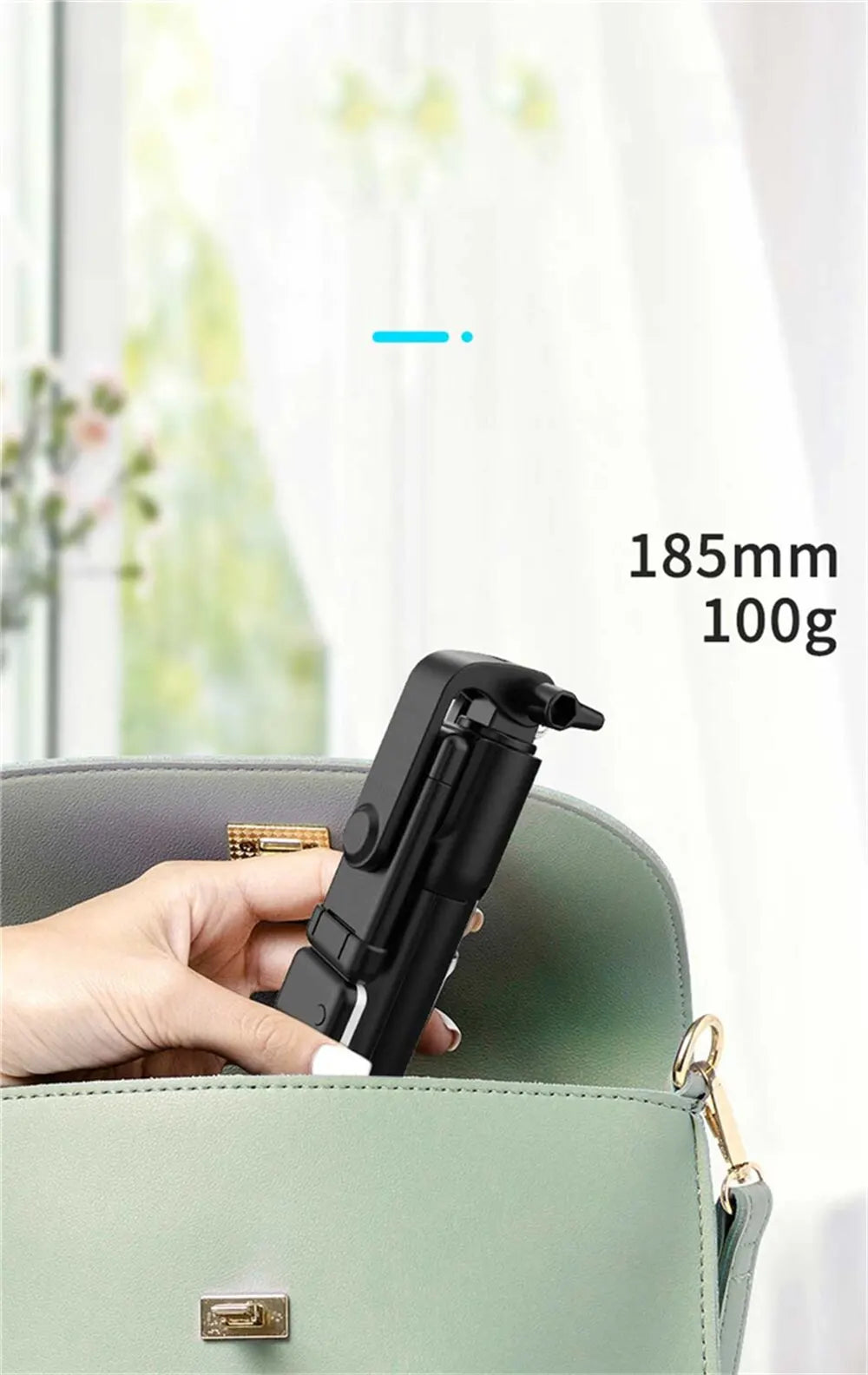 Bluetooth Selfie Stick Tripod with LED Fill Light and Remote