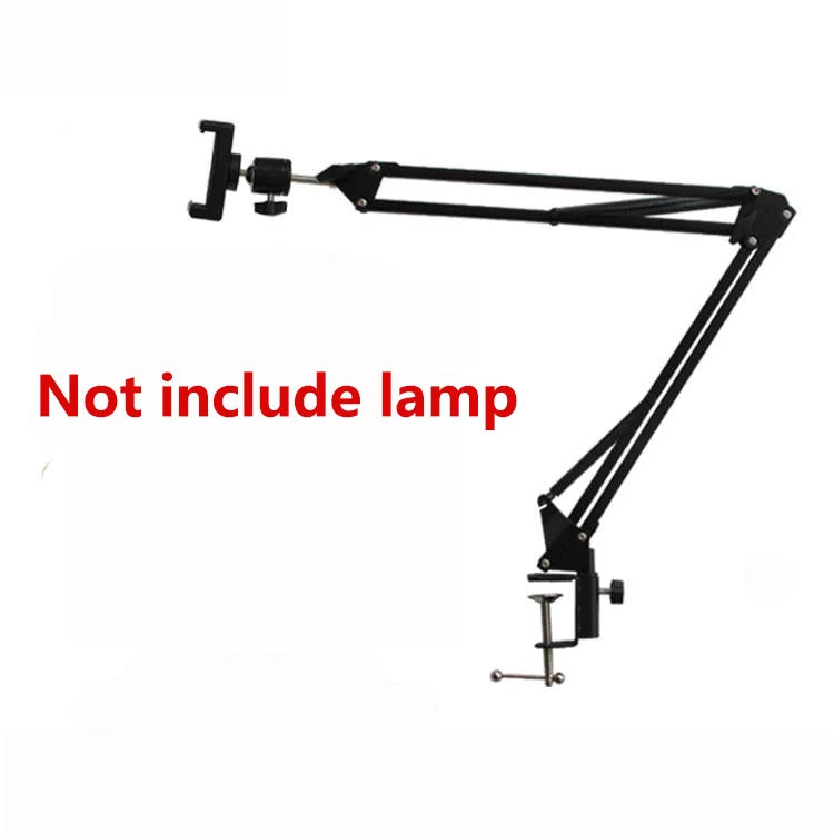 Overhead Desktop Phone Tripod with Ring Light for Video Recording