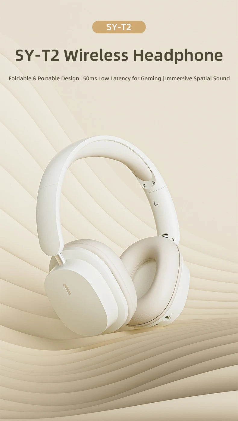 SY-T2 Wireless Bluetooth Noise Reduction Gaming Headphones with Microphone