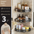 Adhesive No-Drill Bathroom Shower Caddy and Towel Holder Shelf