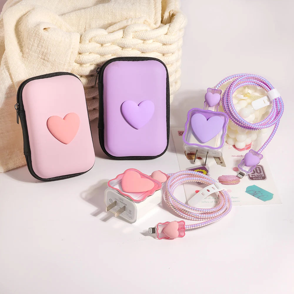 Portable Cable Protector and Storage Bag for iPhone 18W/20W Chargers