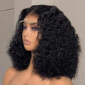 16 Inch Deep Wave Curly Short Bob 13x4 HD Lace Frontal Human Hair Wig