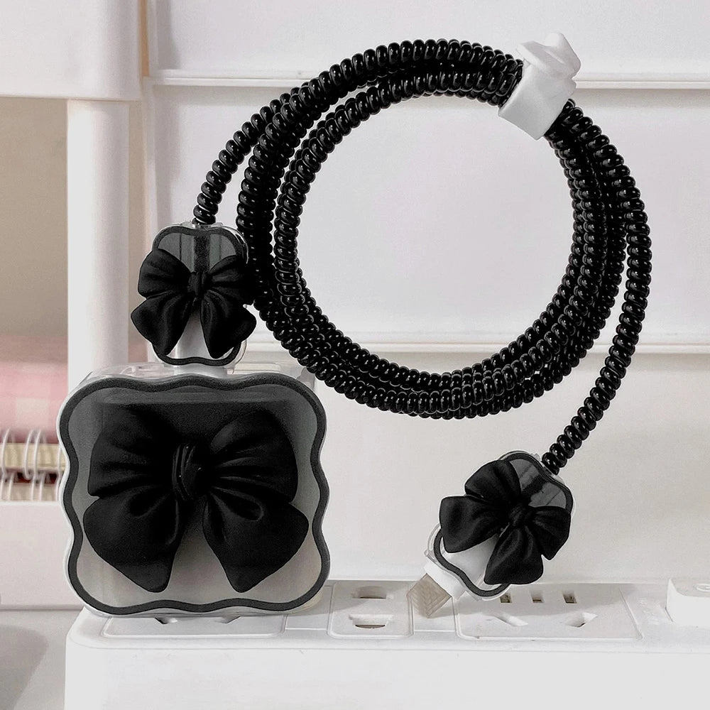 Cherry Flower 18W/20W Charger and Data Cable Protector Cover