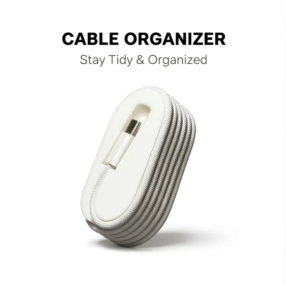 Portable Desktop Cable Winder and Cord Storage Organizer