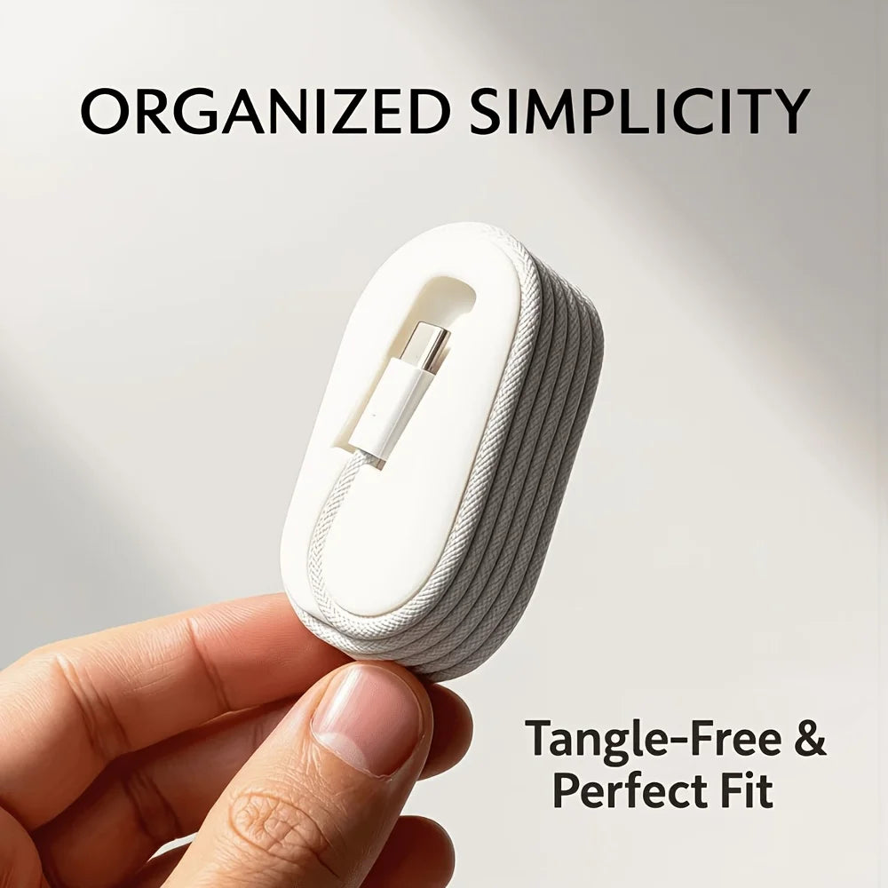 Portable Desktop Cable Winder and Cord Storage Organizer