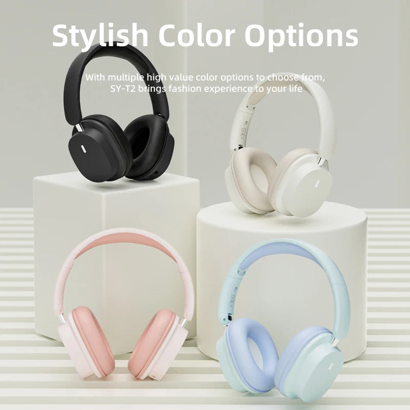 SY-T2 Wireless Bluetooth Noise Reduction Gaming Headphones with Microphone
