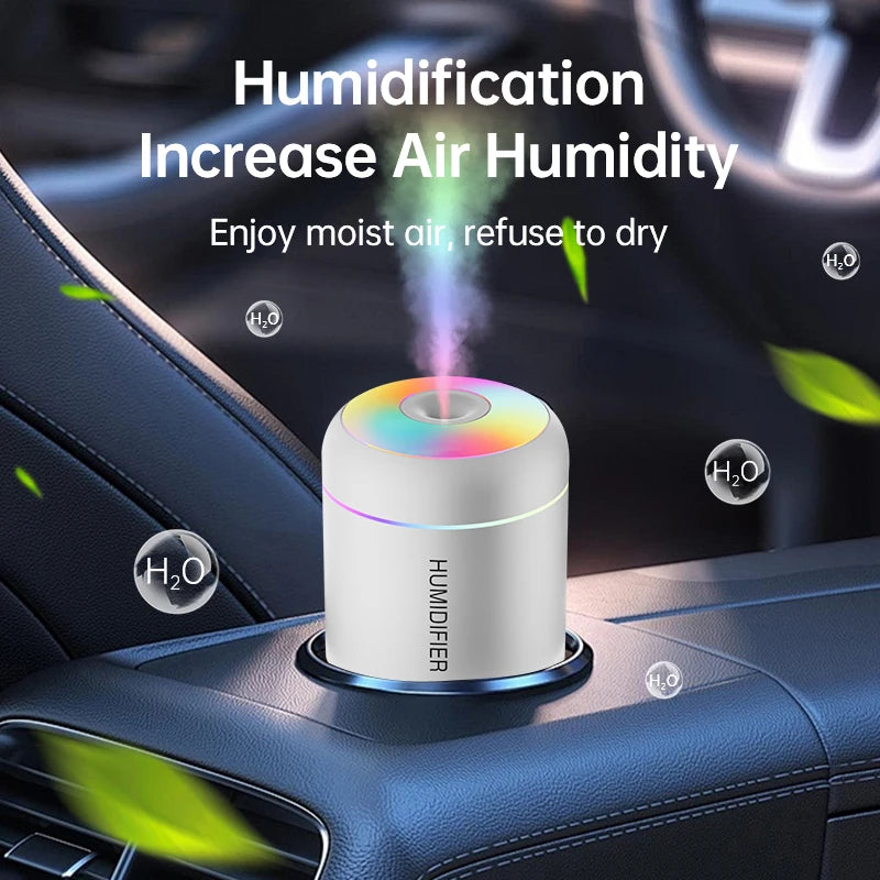 180ml Mini USB Electric Air Humidifier and Aroma Diffuser with Lights