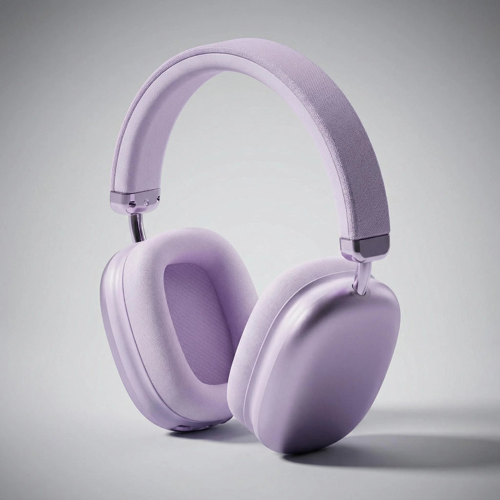 Wireless Over-Ear Fabric Headband Headphones with Noise Cancelling