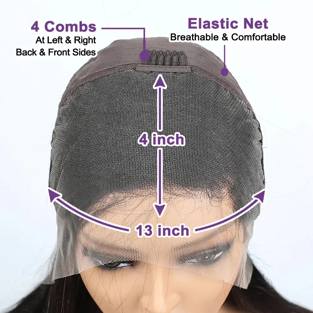 Brown Kinky Curly Short Bob Brazilian Human Hair Wig