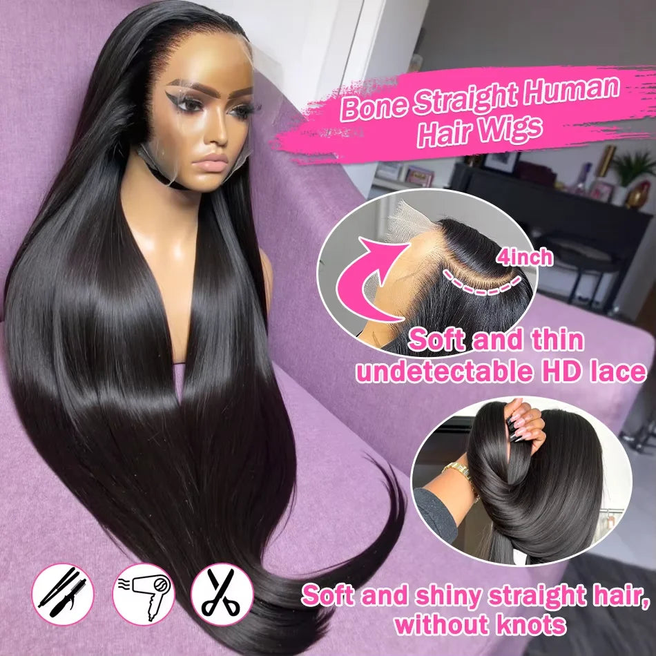 Vietnamese Bone Straight 13x4/13x6 Glueless Lace Front Human Hair Wig