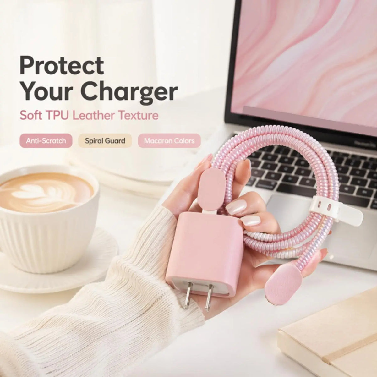 18W/20W Phone Charger Protector and Cable Winder for iPhone