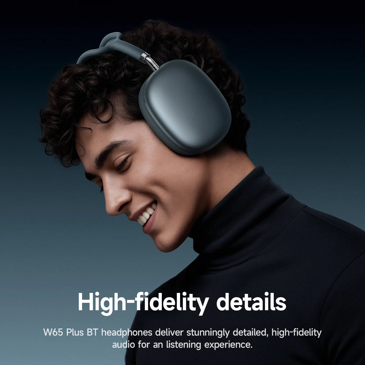 HOCO W65 Plus ANC Wireless Over-Ear Bluetooth Headphones