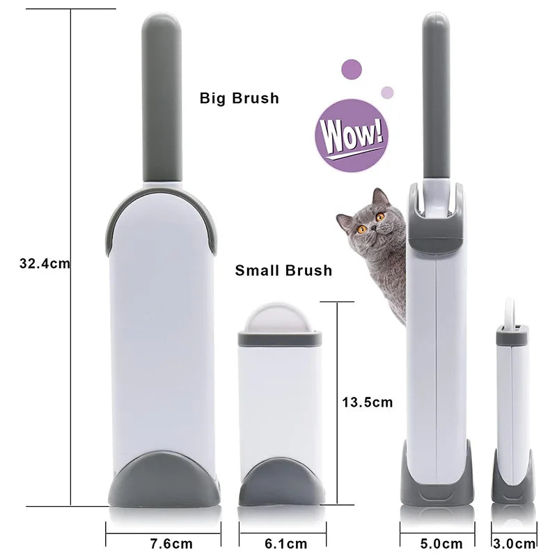 Magic Clothes Lint Remover,Reusable Static Dusting Cleaning Brushes for Sofa Carpet,Pet Cat Hair Fur Roller Brush Manual Cleaner