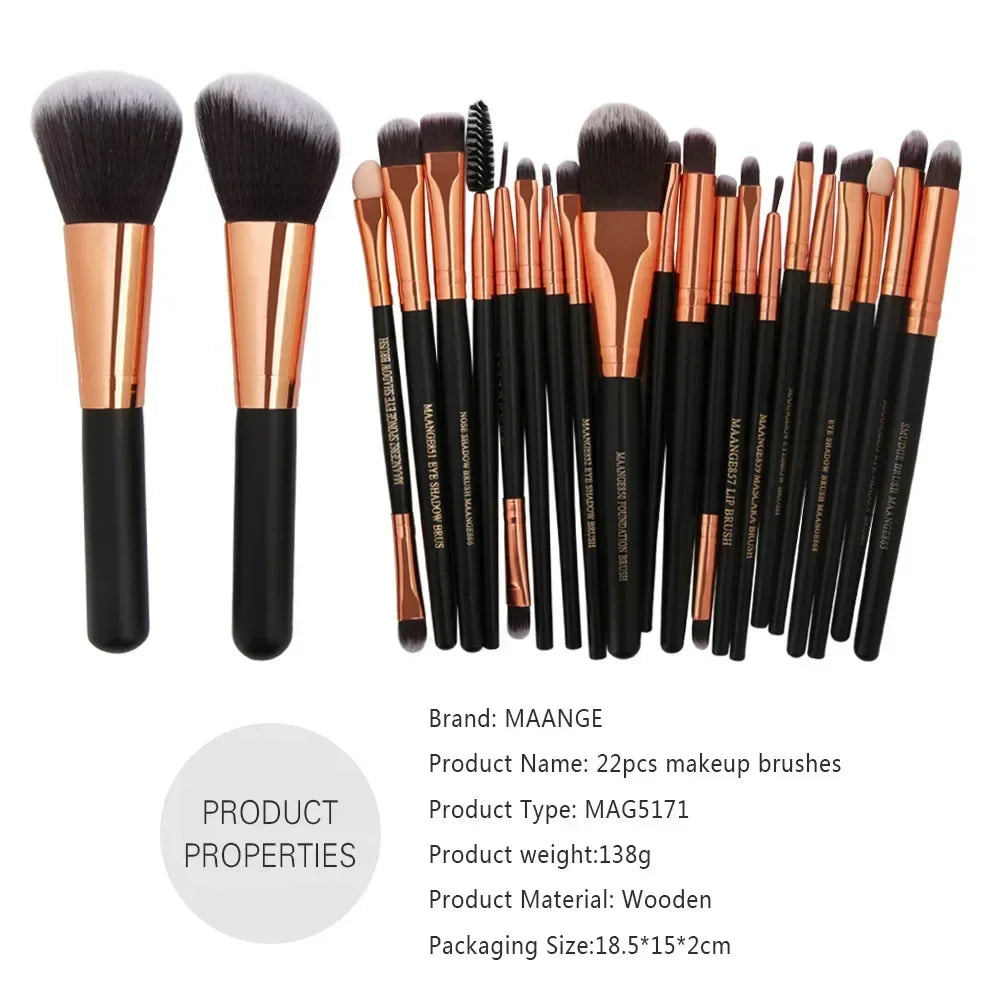 Professional Makeup Brush Set for Eyeshadow and Eyeliner